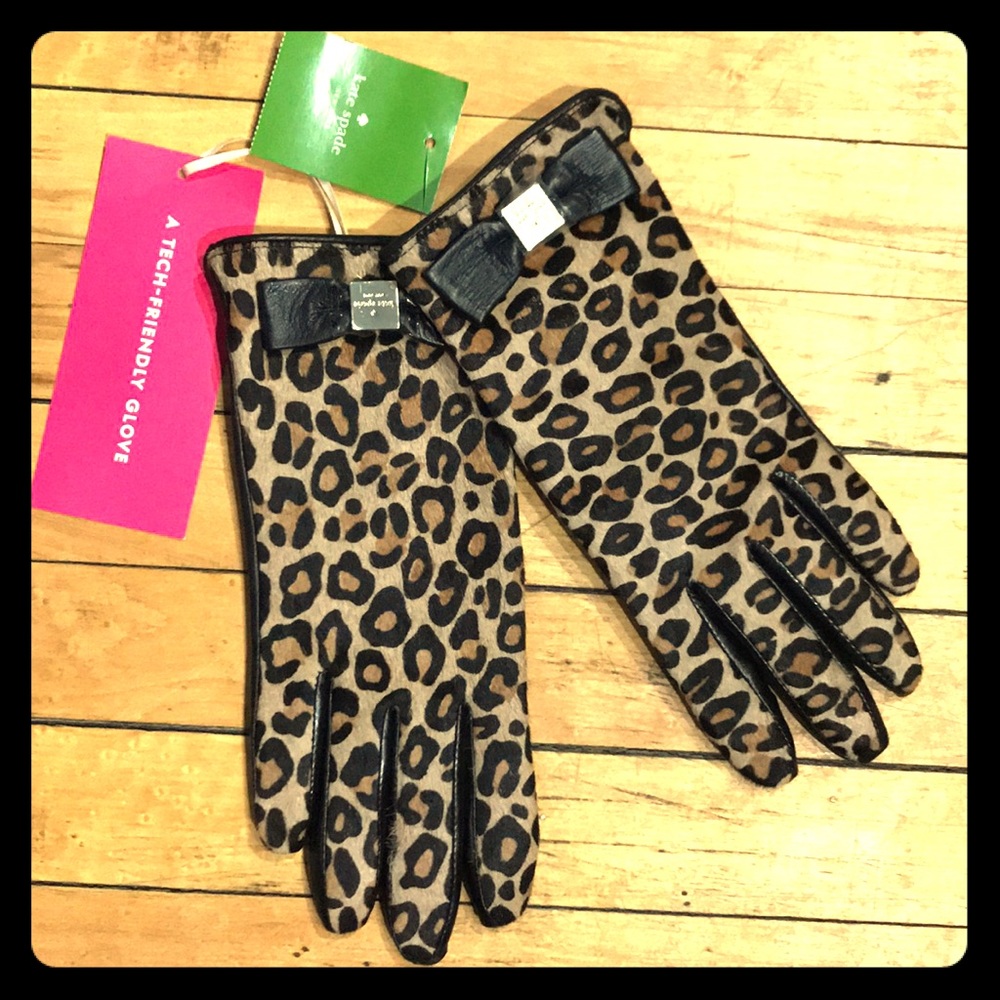 New Kate Spade cheetah gloves